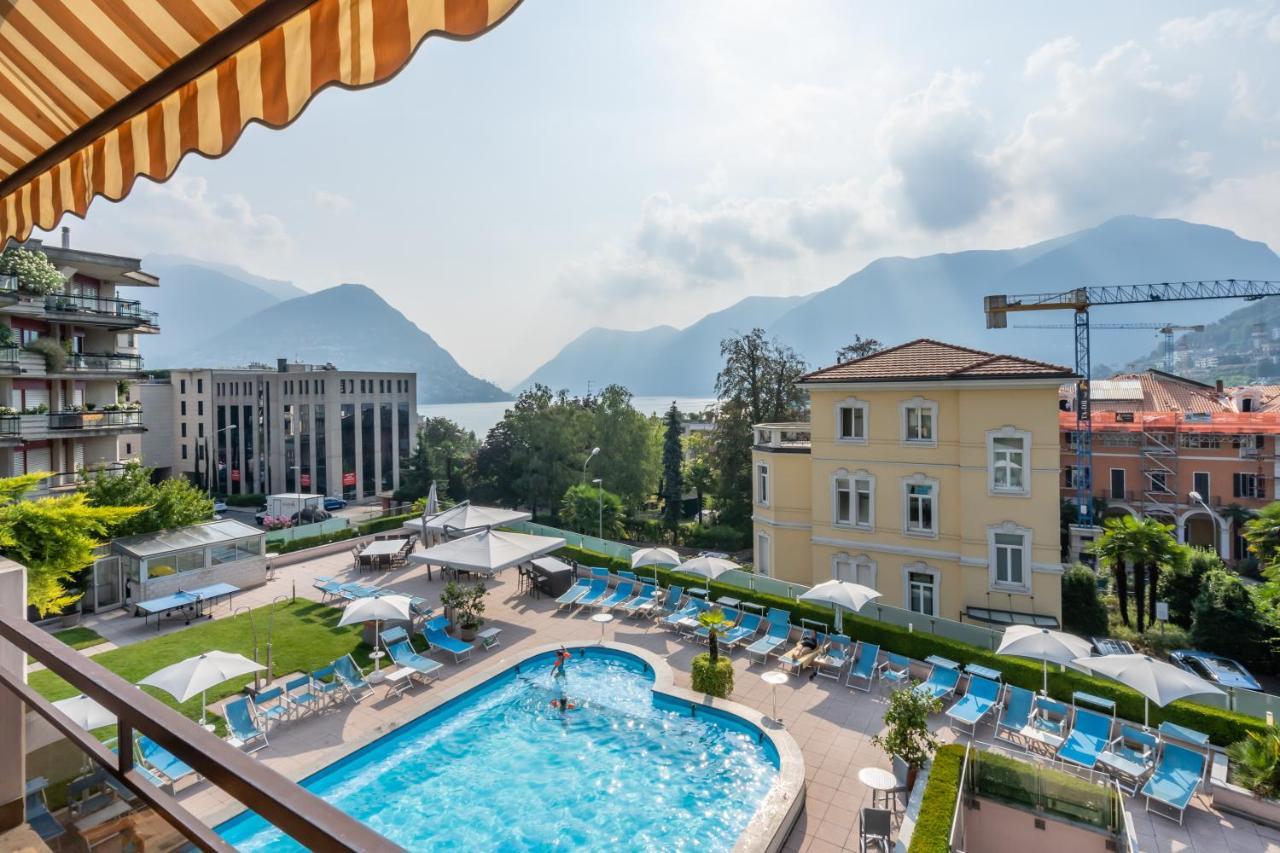 Hotel Delfino Lugano Esterno foto
