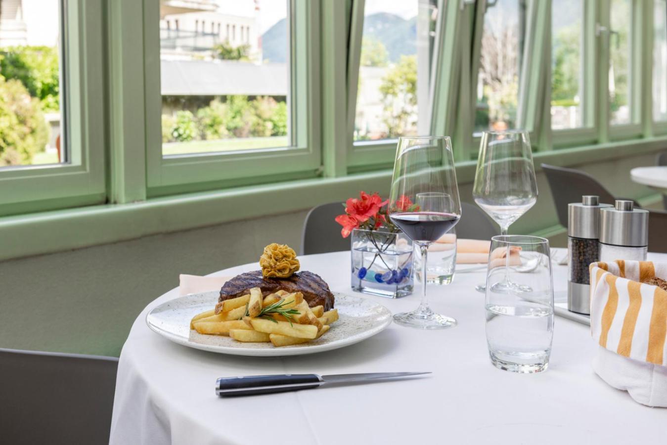 Hotel Delfino Lugano Esterno foto